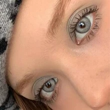 1副14.2mm软性隐形眼镜，1年抛型时尚美瞳 - 灰色 - 查看 4