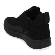 Tenis Tipo Bota Color Negro Confort Para Mujer - Negro - Ver 5