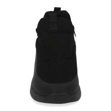 Tenis Tipo Bota Color Negro Confort Para Mujer - Negro - Ver 4