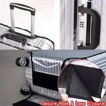 1pc Luggage Cover Luggage Protector Transparent Usable Suitcase Luggage Travel Bag Cover 20/24/26/28