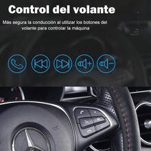 FINYQBET 1 DIN Auto Estéreo Radio de Coche Compatible con Apple CarPlay Android Auto USB Tipo C, visualización táctil de 6.9 Pulgadas, Enlace de Espejo, cámara de Respaldo Bluetooth DSP - 1 - Ver 9