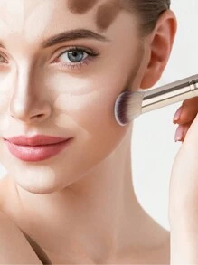 MAANGE 3pcs Basic Makeup Brushes Set For Foundation Brush Concealing Brushes For Details Soft And Dense Hair Skin-Friendly Make Up Tool Kit For Travel, Party, Gift - 黑色 - 查看 5