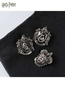 WB 1PC Harry Potter Pewter Pins Accessories Gryffindor Ravenclaw Slytherin Decorative Badges Clothes Bag Backpack Hats Band Men Women Brooches Collectible Display Birthday Anime Peripheral Gifts