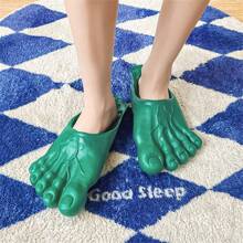 Funny Slippers, Couple Home Shoes, Ladies Big Toe Beach Sandals, Unisex Big Foot Monster Sandals, One Size Fits CN35-43, Foot Length 22.5-26.0cm