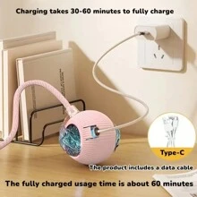 Cat Interactive Ball Toy Automatic Rolling Ball With Tail Rechargeable Smart Pet Interactive Toy Intelligent Mouse For Cat