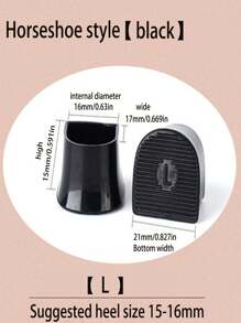 3 Sets Of High Heel Heel Protection Cover Replacement Heel Nail Accessories Stiletto Silent Muffler Sticker Wear-Resistant Repair Pad Shoe Nail Wear U-Shaped Heel Cover Horseshoe Heel Cover, Accessories Gift Ideas