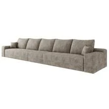 LUCKHAO 168" Cloud Sectional Couch,Modern Modular Sofa With Deep Seat, Upholstered Couches For Living Room Bedroom,No Assembly Required - 5 Seat(Camel) - View 4