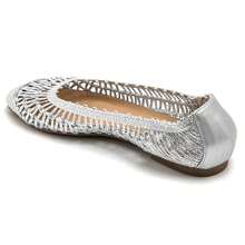 Casual Versatile Hollow Out Flat Shoes, Summer - Silver - View 3