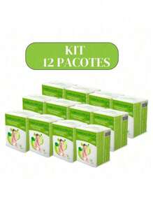 KIT 12 Pure Square Cotton Bellacotton - 600 Units (Pack 50) - Multicolor - View 1