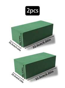20pcs/10pcs/8pcs/1pc/2pcs/4pcs/6pcs 5.51in X 3.14in X 1.77in - Wet & Dry Flower Foam Bricks, Green Polystyrene Foam Blocks For Flower Arrangement, Plant Decor And Crafts, Suitable For Wedding Decor, Bridal Backdrop, Wedding Arch, Table Centerpieces, Bouquet Filler, Also Applicable For Christmas, Halloween, Thanksgiving, Back-To-School, Valentine's Day, Teacher's Day, Mother's Day