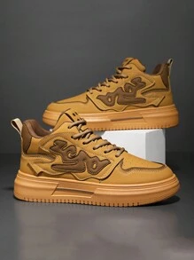 New Men's Brown Casual Shoes, Suitable For Spring/Summer Outdoor Sport, Casual, Non-Slip, Water-Resistant, Fashionable Running Sneakers, Versatile For Teens, Casual, Outdoor, Athletic, Vacation, Travel, Graduation Gifts, Birthday Accessories ,Gym