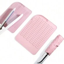 1PC Portable Silicone Heat Resistant Mat Hair Straightener Curler Insulation Pad Non-Slip Anti Heat Mat Hair Styling Tool For Travel