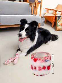 1 Pc Non-Woven Self-Adhesive Pet Wrap Bandage For Outdoor Use, Suitable For Feet Protection, Simple Bandaging, Sports Protection, Joint Protection, Features: Elastic Stretch, Comfortable Breathable, Compression Protection, Non-Stick To Fur, Self-Adhesive Easy Tear, Material: Non-Woven Fabric, Suitable For All Dog Breeds, Size: 5*450cm, 7.5*450cm, 10*450cm