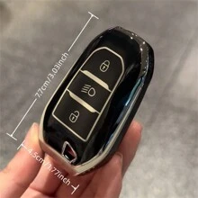 Cute Keychain Lanyard Car Key FOB Case Cover For Peugeot 208 E208 301 307 308 407 408 508 2008 3008 4008 5008 For Citroen C2 C3 C4 C4L C5 C6 C8 DS3 DS4 DS5 DS5 DS6 DS7 Opel Grandland X Crossland X 2017-2021 Picasso Xsara Cactus C-Spacetourer Corsa Zafira Combo Car Accessories Bag Charm Backpack For School