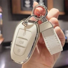 Cute Keychain Lanyard Car Key FOB Case Cover For Peugeot 208 E208 301 307 308 407 408 508 2008 3008 4008 5008 For Citroen C2 C3 C4 C4L C5 C6 C8 DS3 DS4 DS5 DS5 DS6 DS7 Opel Grandland X Crossland X 2017-2021 Picasso Xsara Cactus C-Spacetourer Corsa Zafira Combo Car Accessories Bag Charm Backpack For School