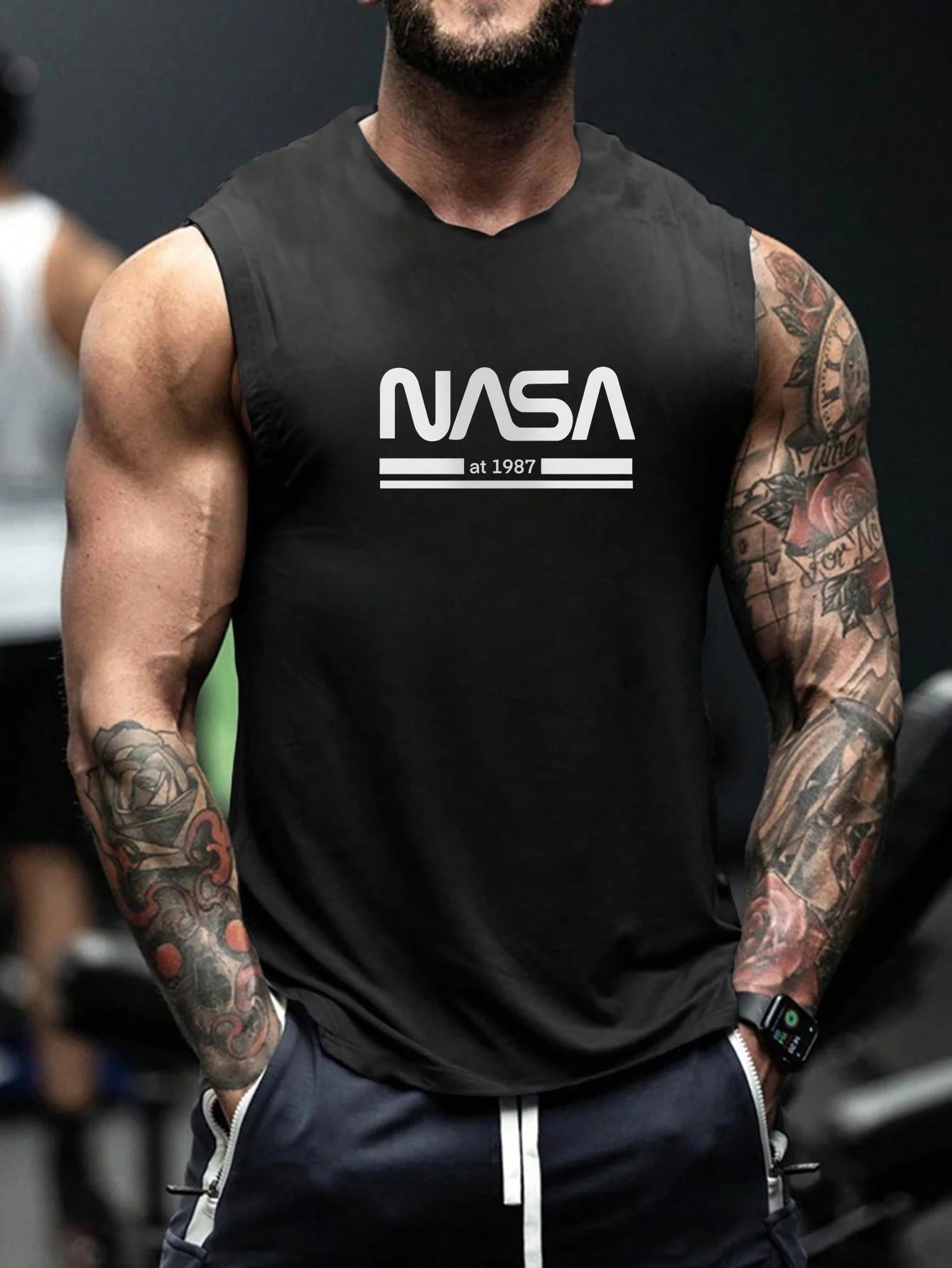 Men's Crew Neck Short Sleeve Letter Print Casual Tee, Everyday Wear