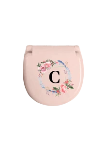 Wreath Name Initials Sewing Toolbox, Letters A-Z, Perfect Gift For Beginners In Sewing: 1 Portable Mini Sewing Set - Foldable, Diy Sewing Supplies And Accessories, Suitable For Travelers And Emergency Clothing Fixers, Mini Needle Box, Portable Small Needle Bag Sewing Tool Combination Set, Hotel Supplies (Pink),Sewing,Sewing Kit,Wedding,Sewing,Craft,Crafts,Sewing Items
