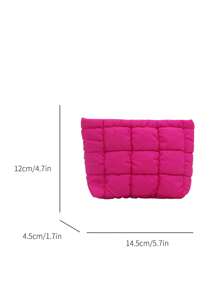 1 Pc Large Capacity Makeup Organizer Bag, Beautifully Designed For Daily Cosmetic Storage,Boho Vibes