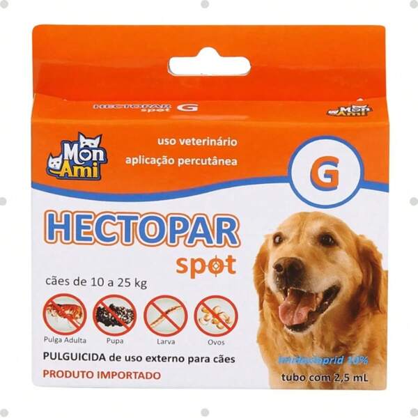 Hectopar Spot G para Cães de 10kg a 25kg