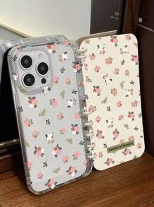 1 件书本风格手机壳适用于 16 PROMAX、11、12、13 PROMAX、14 PROMAX、15、Ditsy 花卉图案 + 白色环防水防震防摔防刮 - 彩色 - 查看 9