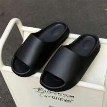 Summer Slippers Men Women Indoor Eva High Soft Bottom Sandals Open Toe Slides Light Beach Shoes Slippers Home Size 36-45 - Black - View 4