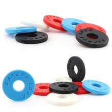 4pcs/Set Guitar Strap Silicone Buckle Non-Slip Guitar Tail Nail Gasket Wooden Guitar Ukulele Accessories - Multicolor - View 6