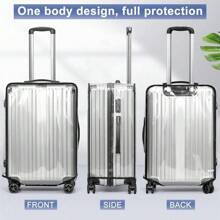 1pc Luggage Cover Luggage Protector Transparent Usable Suitcase Luggage Travel Bag Cover 20/24/26/28