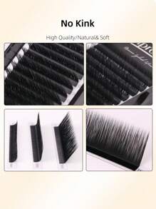1 pièce Extensions de cils faux B Curl 12 rangées de Lashprofessor. Nouveaux cils volumineux à la mode en poils de vison. Forme de maquillage de cils personnels en gros