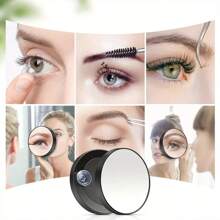 放大镜和镊子套装 - 10X、20X、30X 可选，3.5 英寸圆形带双吸盘，便携式高清镜子，用于眉毛镊子和旅行使用、化妆、便宜、房间装饰、梳妆台、旅行、卧室、化妆配件、镜子、梳妆镜、迷你镜、小镜子、小镜子、手镜
