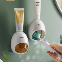New Automatic Toothpaste Dispenser, Wall-Mounted Toothpaste Squeezer For Bathroom Home Use Home Bathroom Decor Fall Decor Back To School - Many - View 9