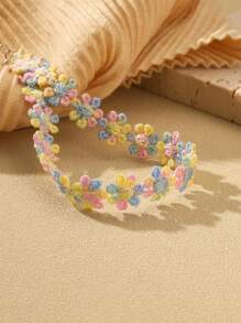 5 pièces Ensemble de colliers ras-du-cou à fleurs romantiques - Colliers ras-du-cou à fleurs crochetées et en dentelle - Cadeau de bijoux élégants pour femmes pour l'anniversaire, l'anniversaire de mariage