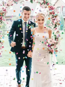 1500/3000pcs Round Confetti, Multicolor Mix, Bright Multicolor Round Tissue Confetti, Paper Decorations, Suitable For Weddings, Birthdays, Celebrations - For Indoor/Outdoor Use, Table Decorations And Party Favors, Birthday Party Supplies, Proposal, Easter, Thanksgiving Decorations, Bachelor Party, Theme Party, Retirement Party, Housewarming Party, Graduation Party, Mother's Day And Father's Day Decorations