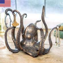 Vintage Nautical Octopus Coffee Mug And Tea Cup Holder - Perfect For Beach House Kitchen And Bar Decor - Default - View 1