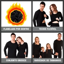 Blusa Masculina Peluciada Frio Manga Segunda Pele Térmica