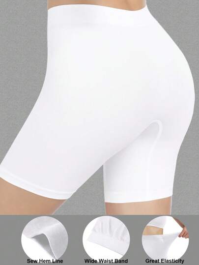 Women's High Waist Seamless Briefs, Soft & , Comfortable Under Skirts, Casual & Comfortable, Non-Rolling, Skin-Friendly