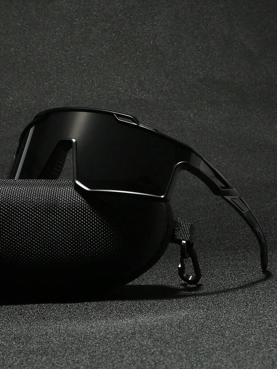 1 件男士运动眼镜，户外山地自行车护目镜，适合所有季节的徒步旅行和散步眼镜，轻松舒适休闲装户外骑行眼镜，适合夏季海滩度假、户外、旅行 - 黑色 - 查看 1