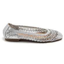 Casual Versatile Hollow Out Flat Shoes, Summer - Silver - View 2