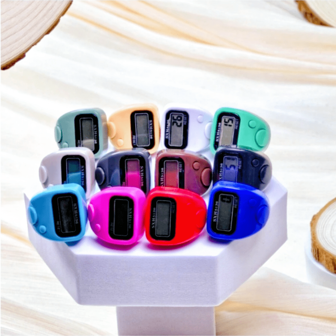 1 件 / 6 件 / 24 件电子数字显示指环计数器，方便的念珠计数环，用于阿拉伯祈祷，减压计数器，用于冥想、瑜伽、计数