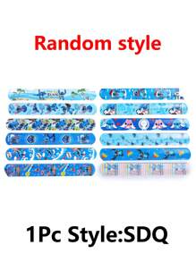 1/6/12 Piezas/Set Estilo aleatorio Pulsera/Brazalete de Juego de Dibujos Animados Papa Círculo Lindo Papa Decoración de Regalo (Algunas Partes Pueden Ser Aleatorias)