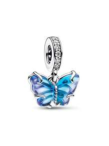 1pc Fashionable High-Quality Enamel Craft Blue Epoxy Butterfly Pendant Gift - Multicolor - View 16