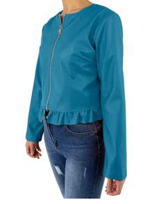 JOPHY & CO. JOPHY Y CÍA. Chaqueta corta de piel sintética para mujer (código 6716) - Octanio - Ver 4