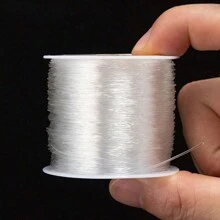 0.5-1.2mm 透明白色弹性橡胶绳，圆形弹性绳，适用于 DIY 珠宝制作、串珠手链配件、手工艺品、珠宝配件、其他配件 - 透明 - 查看 6