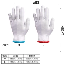 1 Par / 12 Pares de Luvas de Trabalho Feitas à Mão, Luvas de Proteção de Segurança para Pintor, Mecânico, Churrasqueira, Trabalho Industrial, Armazém, Jardinagem, Construção, Homens e Mulheres, Luvas de Corte e Reparo