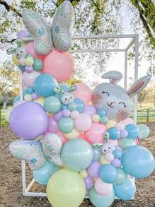 20pcs/Set Macaron Color Balloons (10in), DIY Craft Festive Decoration Balloons For Easter, Birthday Party, Wedding, Home Garden Front Door Porch Decor - Multicolor - View 10