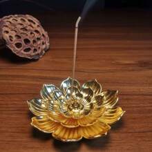 1PC/Three Layer Lotus Jack Incense Burner, Suitable For Home Aromatherapy And Meditation Meditation, Living Room, Bedroom, Study Decoration, Horror, Autumn, Winter, Holidays, Festivals. Gifts Birthday Graduation