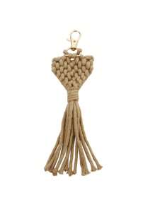 Solid Color Handmade Woven Key Pendant Accessories, Chinese Style Keychain, Mobile Phone Bag Accessories Pendant Creative Small Gifts