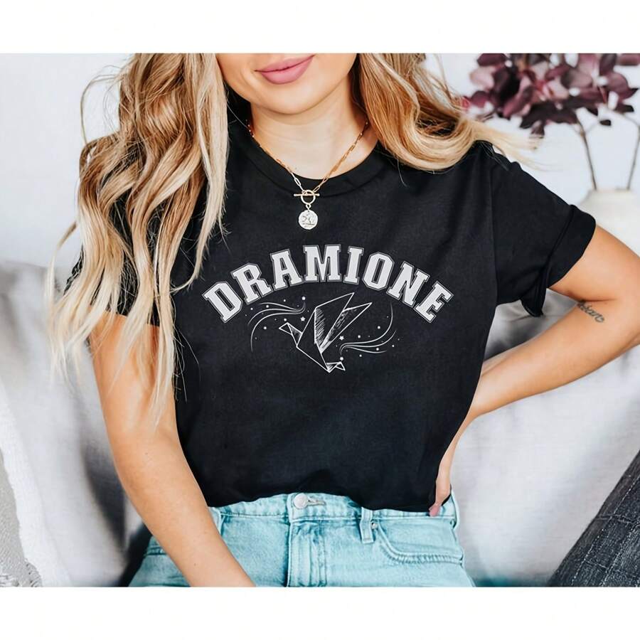 Dramione , Malfoy , Fanfic Merch, Draco Fanfic T, Pottery Tee, Bookish Gift, Fanfic Lover Gift - Black - View 1