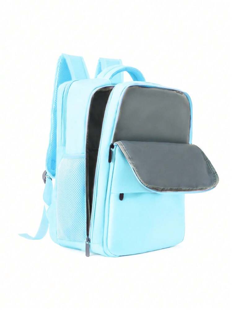Release Buckle Decor Functional Backpack Laptop Backpack Business Travel Anti Theft Slim Laptop Backpack Water Resistant College School Computer Bag For Men Fits 15.6 Inch Laptop Summer Springbreak Step Into Spring Beach Bag Travel Bag - Blue - View 8