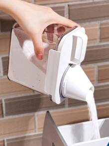 1 件装洗衣粉储存容器，带量杯，透明洗衣用品分配器