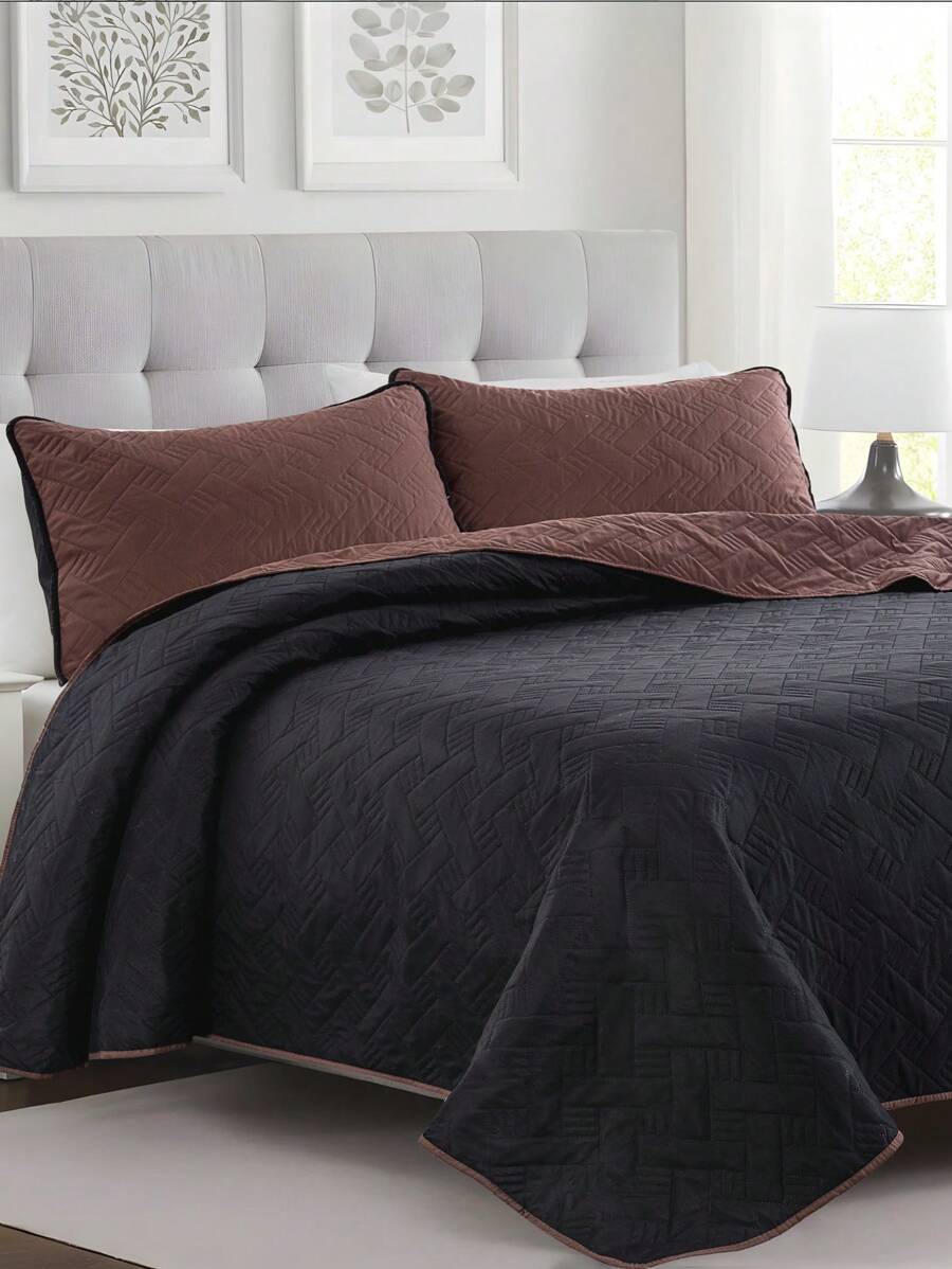 Home Elephant Lightweight Duvet With Pillowcases Single, Double, King Size Pinsonic - 黑色 - 查看 1